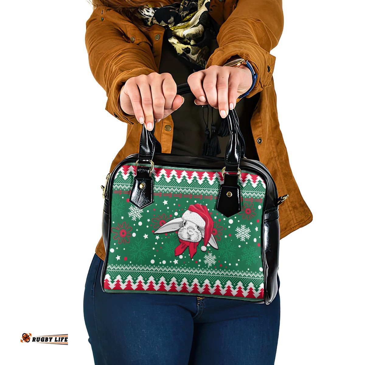 Rabbitohs Rugby Shoulder Handbag Glory Glory The South 2023 Christmas Vibe Unique