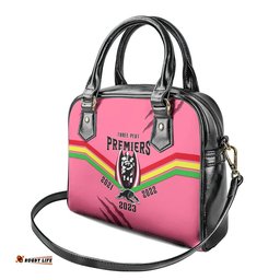 NRL Panthers Shoulder Handbag Premiers 2023 Three Peat Proud Of Our Boys Pink