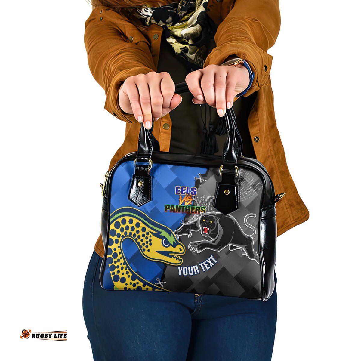 Panthers And Eels Shoulder Handbag Sporty Version