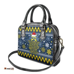 Cowboys Rugby Shoulder Handbag Born Tough Bred Proud Christmas Vibe 2023