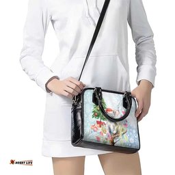 Australia Christmas Shoulder Handbag Koala Santa With Eucalyptus - Watercolor