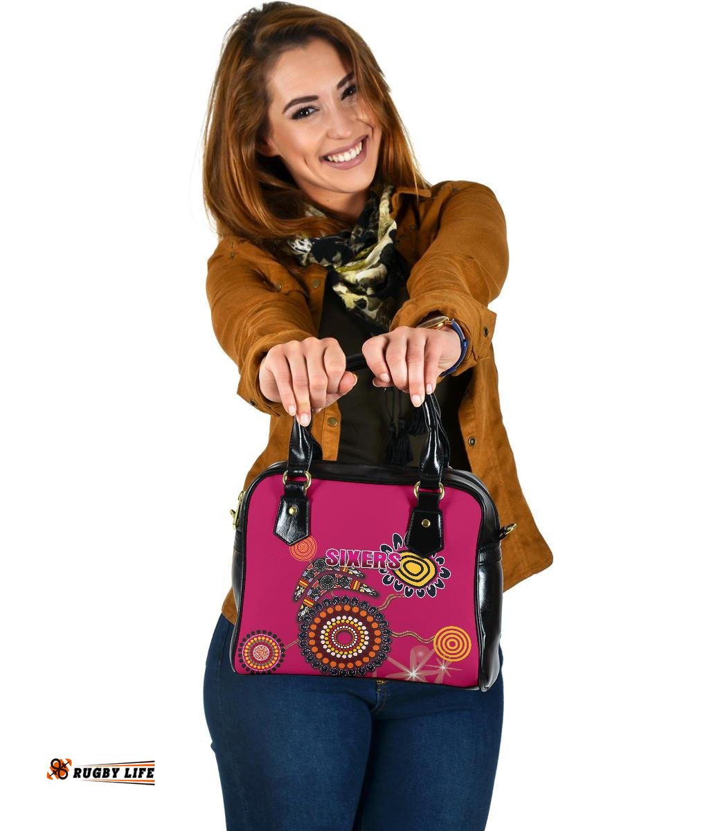 Sydney Shoulder Handbag Sixers Indigenous - Magenta