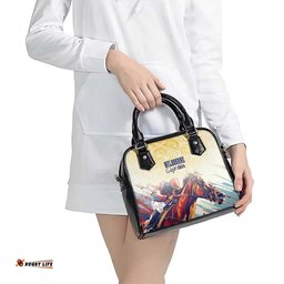 Melbourne Horse Racing Shoulder Handbag Yellow Rose Champion