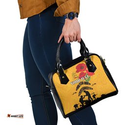 Australia Matildas Soccer ANZAC Custom Shoulder Handbag Gallipoli Soldier With Aboriginal Dots Art