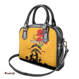 Australia Matildas Soccer ANZAC Custom Shoulder Handbag Gallipoli Soldier With Aboriginal Dots Art