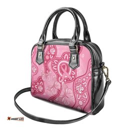 Australia Indigenous Shoulder Handbag Breast Cancer Pink Aboriginal Butterfly