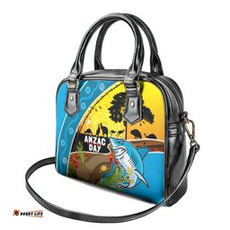 Sharks Rugby ANZAC Day Shoulder Handbag Sharkies Rosemary Starry Night