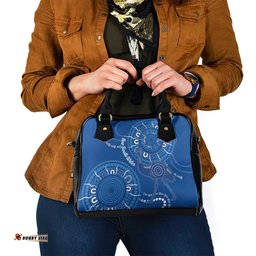 Australia New South Wales Shoulder Handbag Aussie Emu With Aboriginal Art