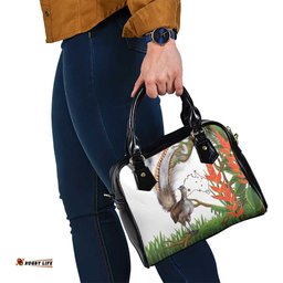 Australia Superb Lyrebird Shoulder Handbag Aussie Map - Rainforest Vibes