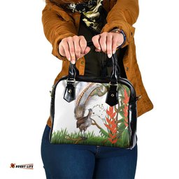 Australia Superb Lyrebird Shoulder Handbag Aussie Map - Rainforest Vibes