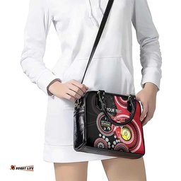 Custom AFL Swans NAIDOC Week Shoulder Handbag Keep The Fire Burning Indigenous Art