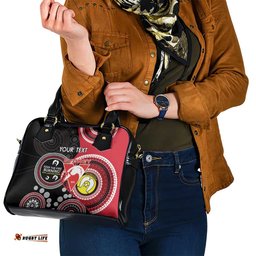 Custom AFL Swans NAIDOC Week Shoulder Handbag Keep The Fire Burning Indigenous Art