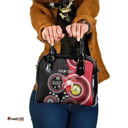 Custom AFL Swans NAIDOC Week Shoulder Handbag Keep The Fire Burning Indigenous Art