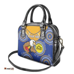 Custom AFL Eagles NAIDOC Week Shoulder Handbag Keep The Fire Burning Indigenous Art