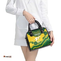 Custom Australia Hockeyroos Shoulder Handbag Aussie Kangaroo Indigenous Art