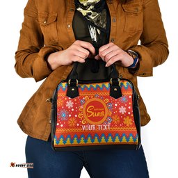 Custom GC Suns Football Shoulder Handbag Christmas Vibe 2023