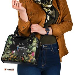 Personalised Australia Cassowary Shoulder Handbag Dinosaur Bird - Rainforest Vibes