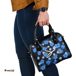 Australian Strikers Cricket Shoulder Handbag Baeuty Pacific Hibiscus and Polynesian Pattern