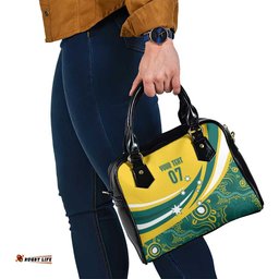 Australia 2024 Olympics Custom Shoulder Handbag Rise of the Roos Aborignal Style