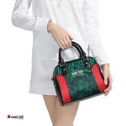 Royal Bengal Tiger Bangladesh Cricket Custom Shoulder Handbag The Red and Green Version