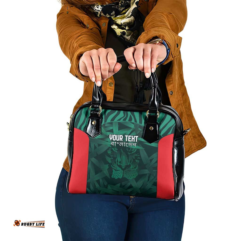 Royal Bengal Tiger Bangladesh Cricket Custom Shoulder Handbag The Red and Green Version