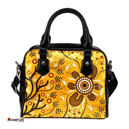 Shoulder Handbags - Aboriginal Art In Spring Style