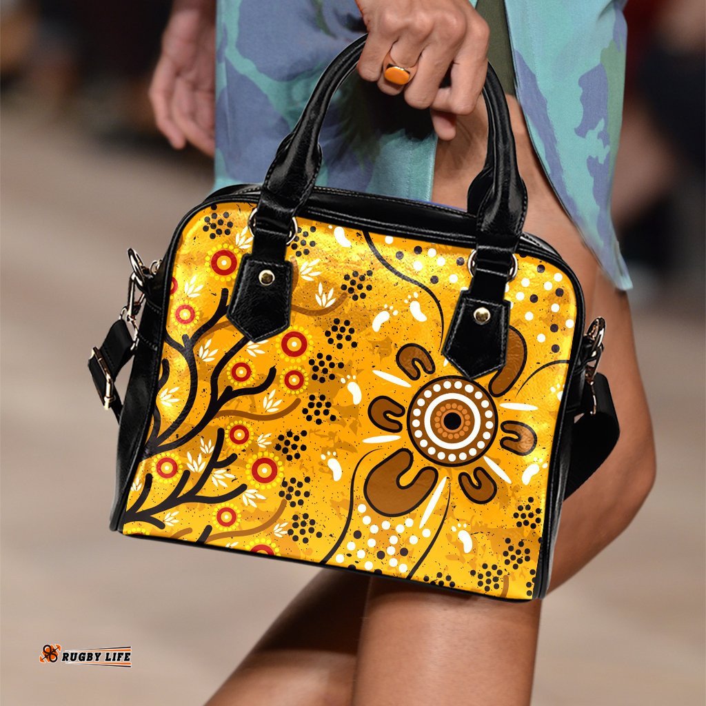 Shoulder Handbags - Aboriginal Art In Spring Style