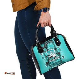 Custom Brisbane Heat Cricket Shoulder Handbag Happy Australia Day Aboriginal Art