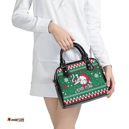 Custom Rabbitohs Rugby Shoulder Handbag Glory Glory The South 2023 Christmas Vibe Unique