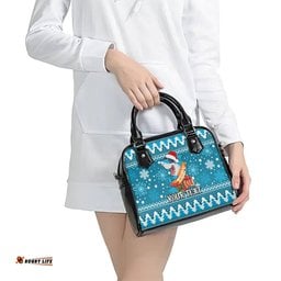 Custom Sharks Rugby Shoulder Handbag Chirstmas Vibe 2023