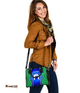 Custom Torres Strait Islanders Shoulder Handbag - Torres Symbol With Aboriginal Patterns