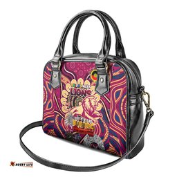 Brisbane Lions NAIDOC Week 2024 Shoulder Handbag Mascot Football DT02