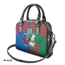 Custom Knights and Rabbitohs Mascot Together Shoulder Handbag
