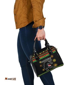 Penrith Panthers Christmas Shoulder Handbag Indigenous
