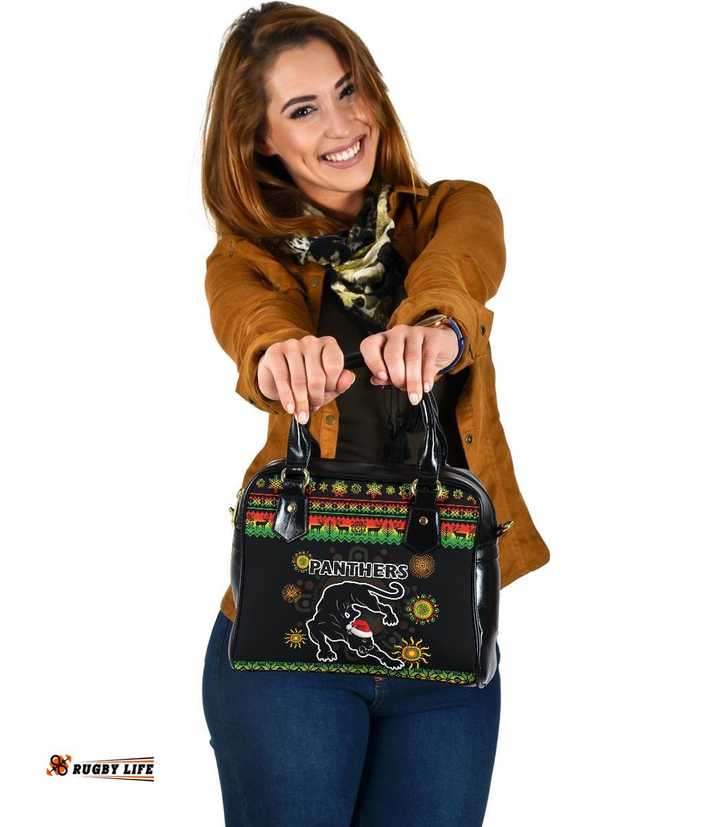 Penrith Panthers Christmas Shoulder Handbag Indigenous