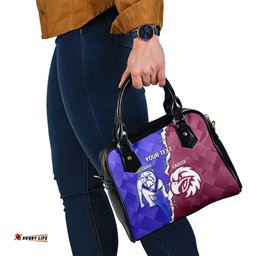 Personalised Bulldogs And Eagles Rugby Shoulder Handbag Dynamic Style