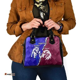 Personalised Bulldogs And Eagles Rugby Shoulder Handbag Dynamic Style