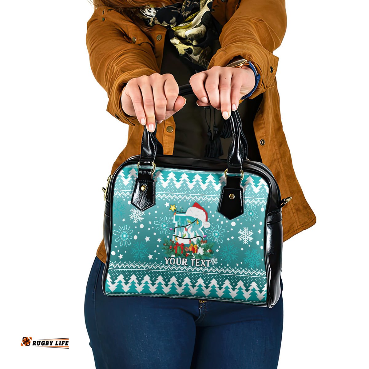 Custom Heat BBL Shoulder Handbag Christmas Vibe 2023