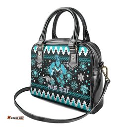 Custom Port Adelaide Power Football Shoulder Handbag Port Adelaide Power Football Christmas Vibe 2023