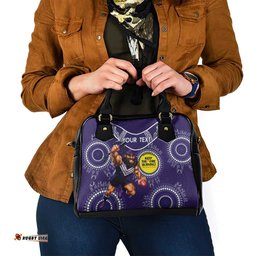 Custom AFL Dockers NAIDOC Week Shoulder Handbag Keep The Fire Burning Indigenous Art