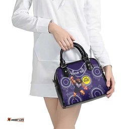 Custom AFL Dockers NAIDOC Week Shoulder Handbag Keep The Fire Burning Indigenous Art