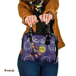 Custom AFL Dockers NAIDOC Week Shoulder Handbag Keep The Fire Burning Indigenous Art
