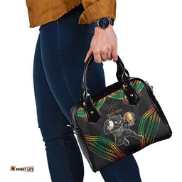Custom Panthers Champion Grand Final 2024 Shoulder Handbag With Polynesian Style