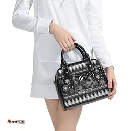 Custom Magpies Football Shoulder Handbag Christmas Vibe 2023