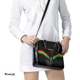 Personalised NRL Panthers Shoulder Handbag Premiers 2023 Three Peat Proud Of Our Boys Black
