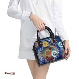 Custom NAIDOC Week 2024 West Coast Eagles Shoulder Handbag Australia Aboriginal Dot Painting DT02