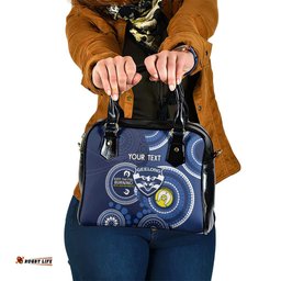 Custom AFL Geelong NAIDOC Week Shoulder Handbag Keep The Fire Burning Indigenous Art