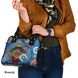 Custom NAIDOC Week 2024 Geelong Cats Shoulder Handbag Australia Aboriginal Dot Painting DT02