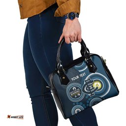 Custom AFL Carlton NAIDOC Week Shoulder Handbag Keep The Fire Burning Indigenous Art