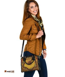 Shoulder Handbag - Australian Aboriginal Snake - Rainbow Serpent